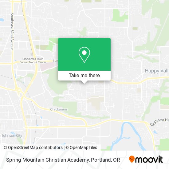 Mapa de Spring Mountain Christian Academy