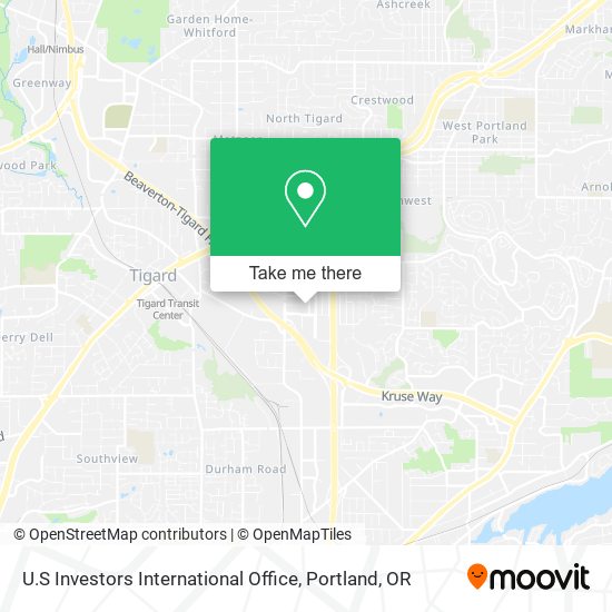 U.S Investors International Office map