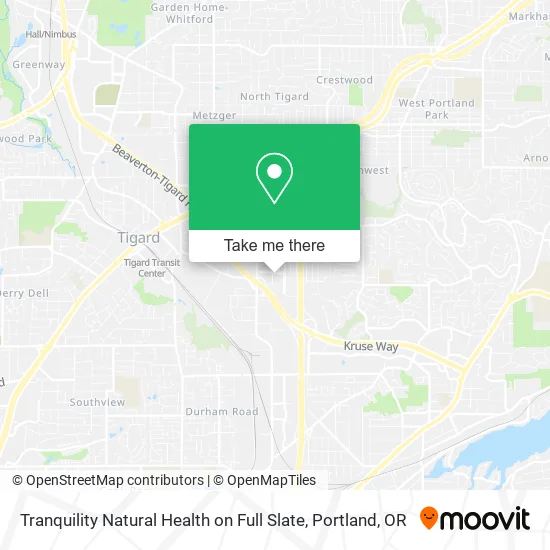 Tranquility Natural Health on Full Slate map