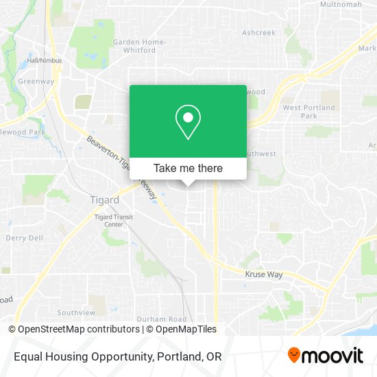 Mapa de Equal Housing Opportunity