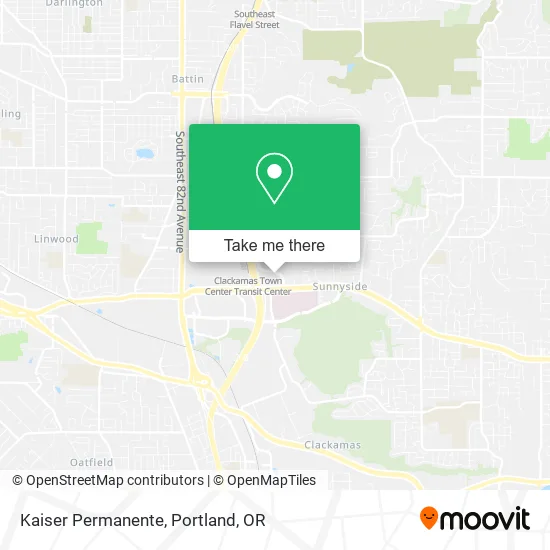 Kaiser Permanente map