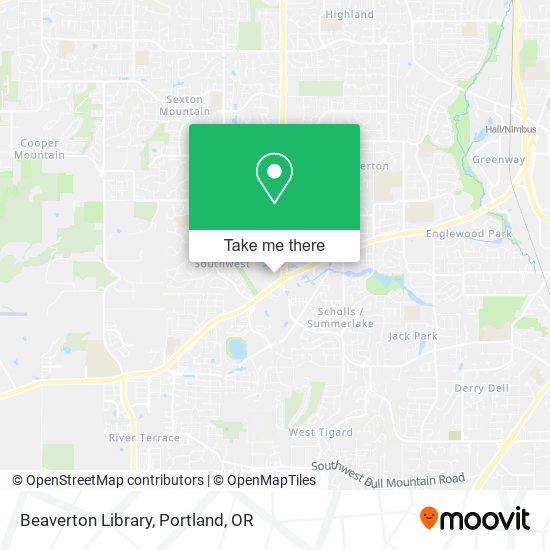 Mapa de Beaverton Library