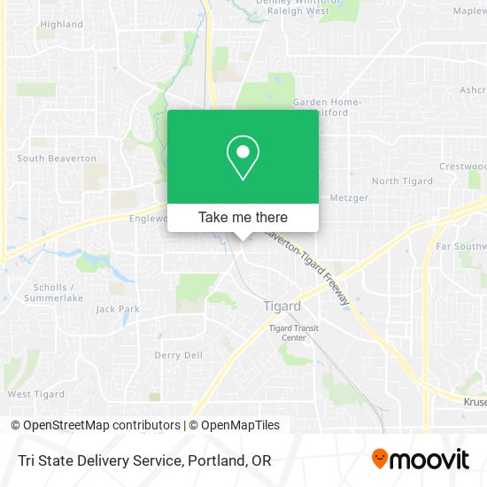 Tri State Delivery Service map