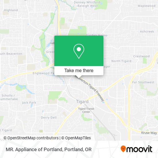 MR. Appliance of Portland map