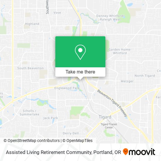 Assisted Living Retirement Community map