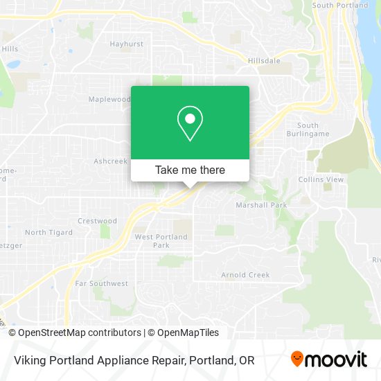Viking Portland Appliance Repair map