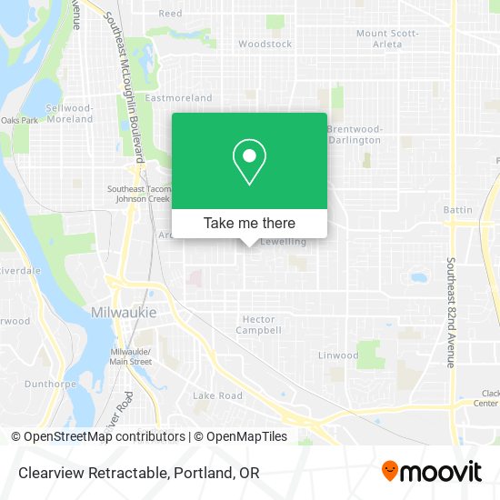 Clearview Retractable map