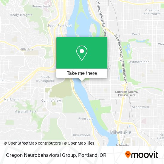 Oregon Neurobehavioral Group map