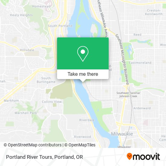 Mapa de Portland River Tours