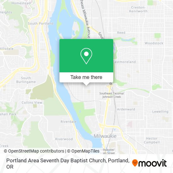 Mapa de Portland Area Seventh Day Baptist Church