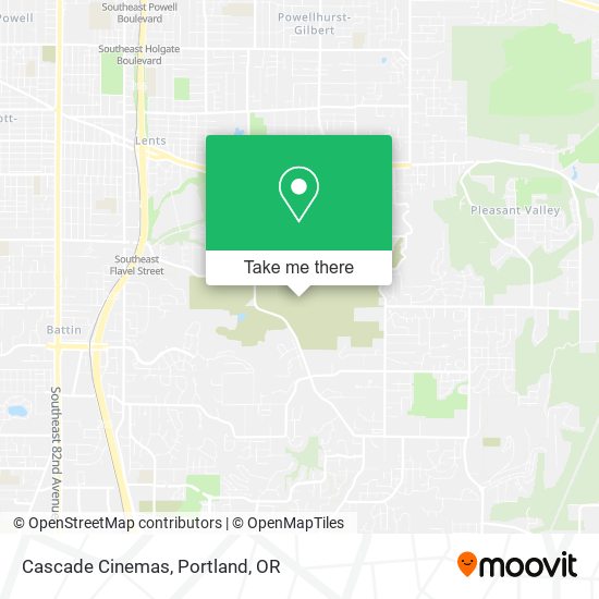 Cascade Cinemas map