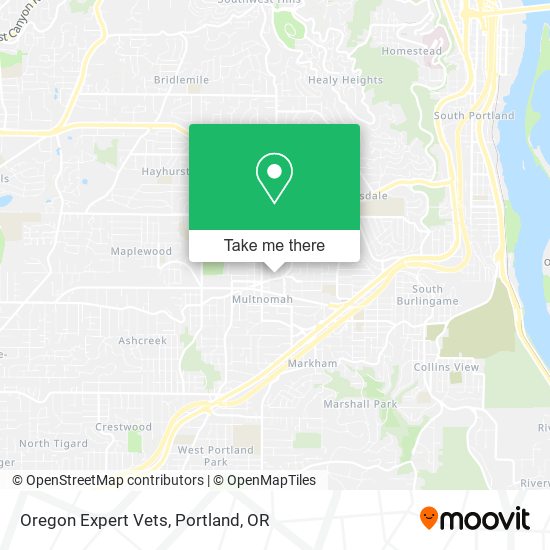 Mapa de Oregon Expert Vets