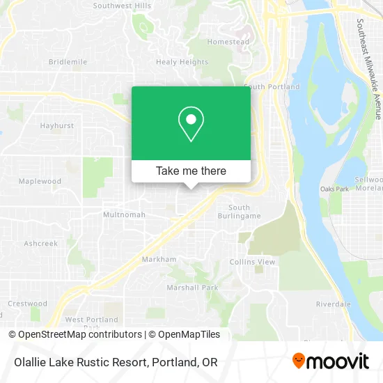 Olallie Lake Rustic Resort map