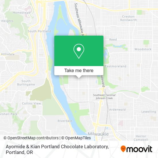 Mapa de Ayomide & Kian Portland Chocolate Laboratory