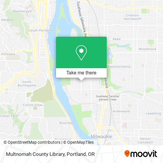 Multnomah County Library map