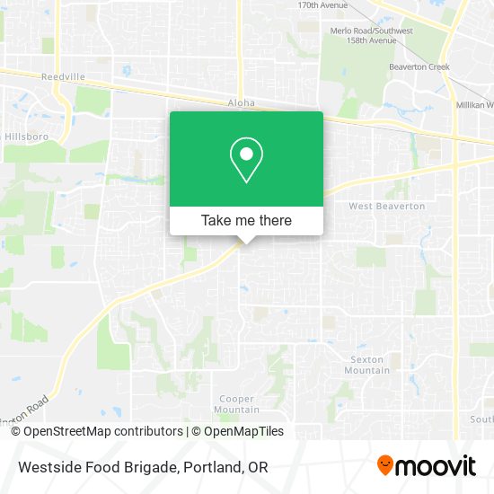 Westside Food Brigade map