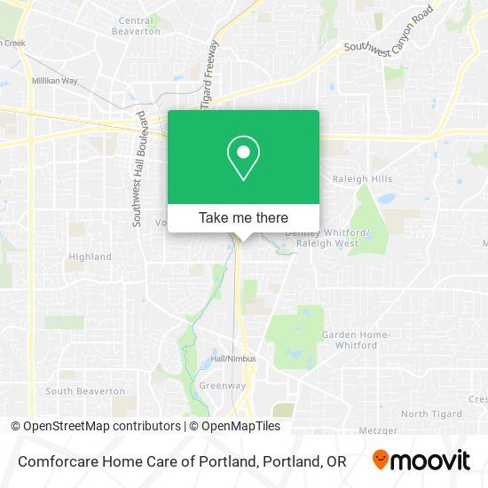Comforcare Home Care of Portland map