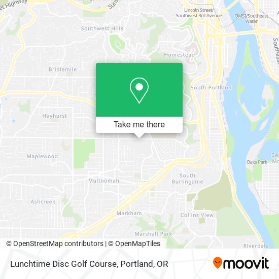 Lunchtime Disc Golf Course map