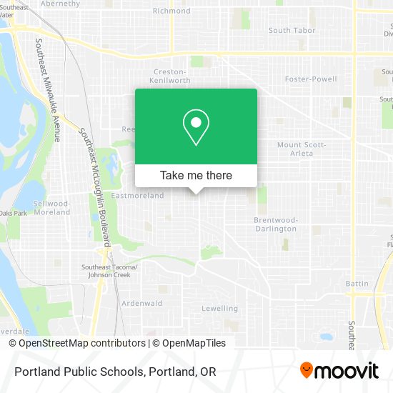 Portland Public Schools map