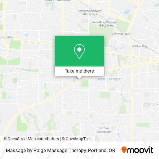 Massage by Paige Massage Therapy map