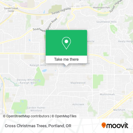 Mapa de Cross Christmas Trees