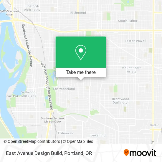 East Avenue Design Build map