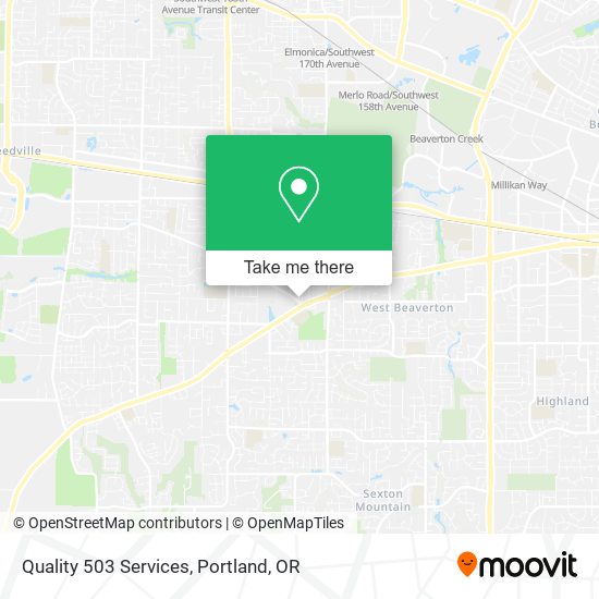 Quality 503 Services map