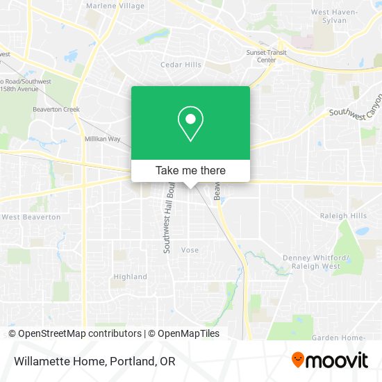 Willamette Home map