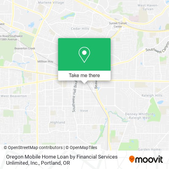 Oregon Mobile Home Loan by Financial Services Unlimited, Inc. map