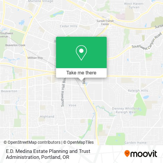 E.D. Medina Estate Planning and Trust Administration map