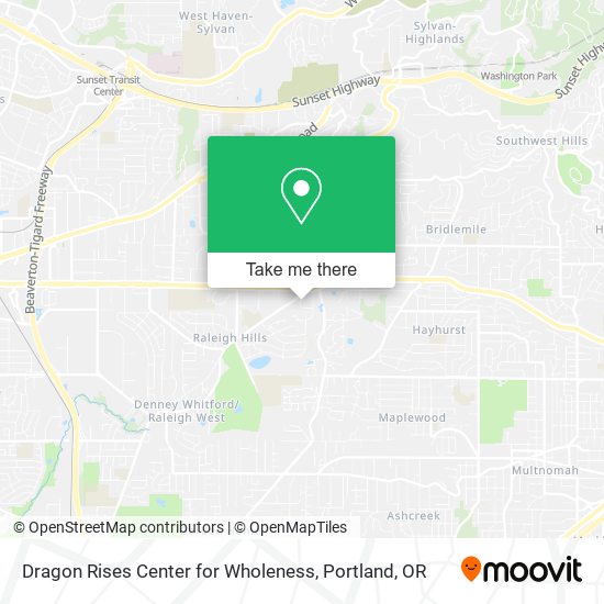Mapa de Dragon Rises Center for Wholeness