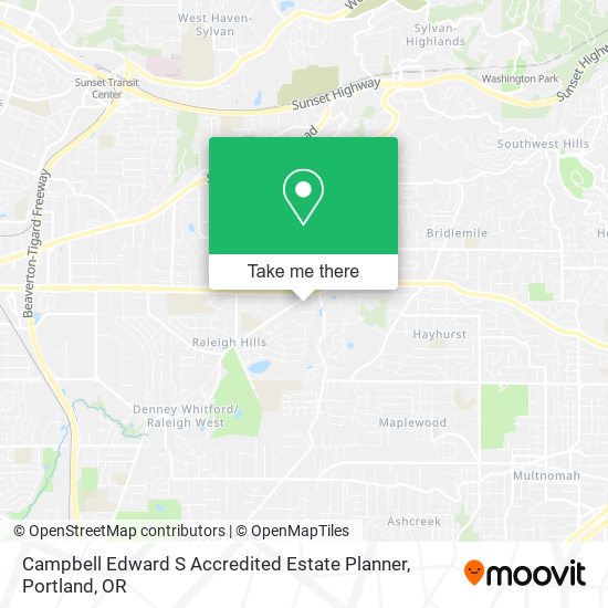 Campbell Edward S Accredited Estate Planner map