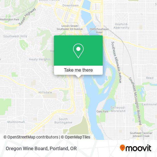 Mapa de Oregon Wine Board