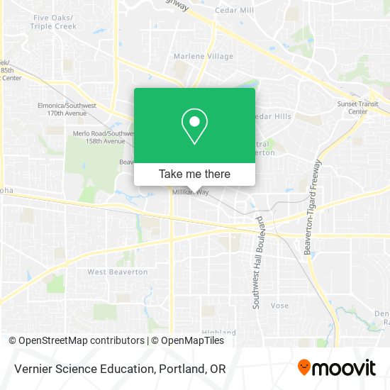 Vernier Science Education map