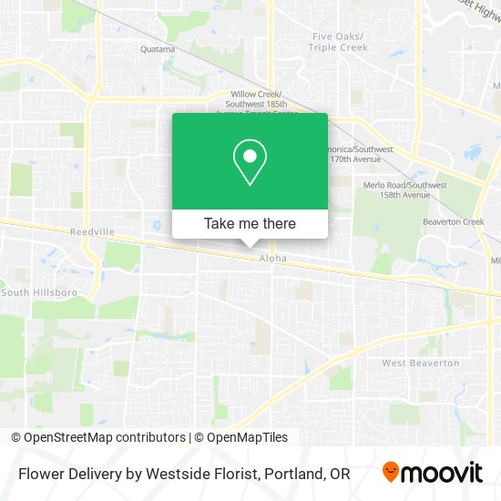 Flower Delivery by Westside Florist map