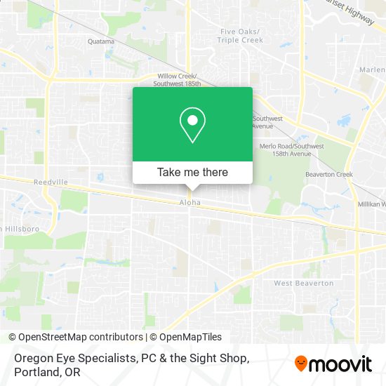 Oregon Eye Specialists, PC & the Sight Shop map