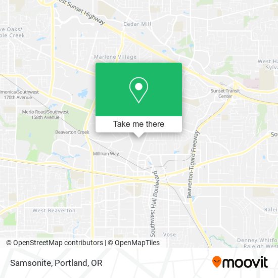 Samsonite map