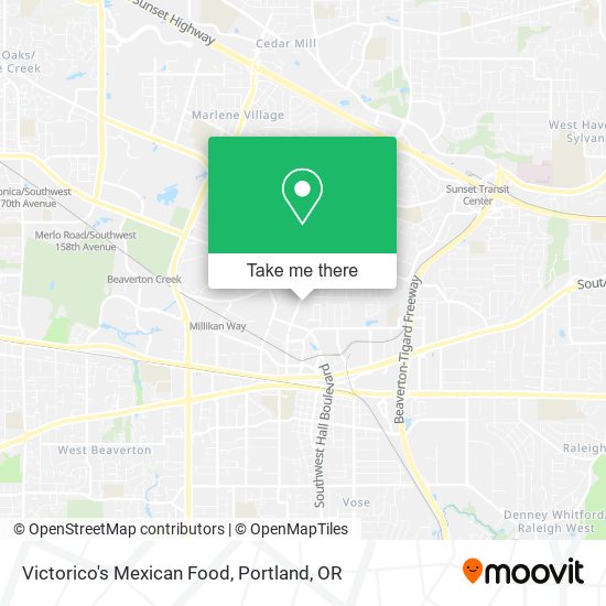 Victorico's Mexican Food map