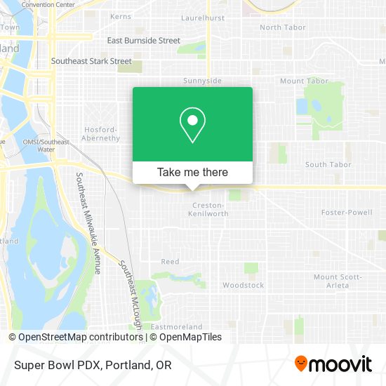 Super Bowl PDX map