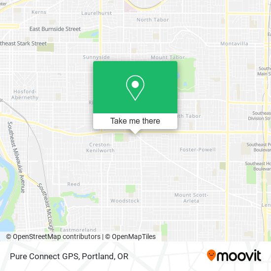 Pure Connect GPS map