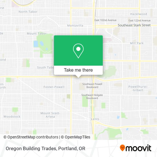 Mapa de Oregon Building Trades