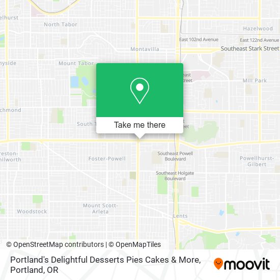 Portland's Delightful Desserts Pies Cakes & More map