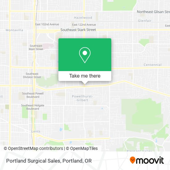 Portland Surgical Sales map