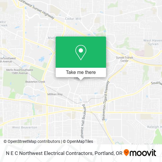 Mapa de N E C Northwest Electrical Contractors