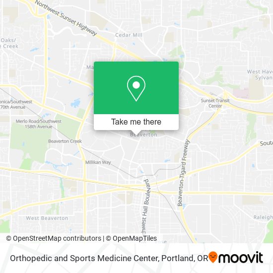 Orthopedic and Sports Medicine Center map