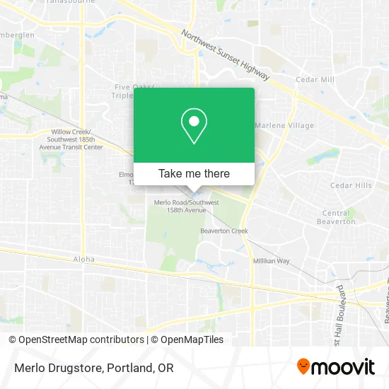 Merlo Drugstore map