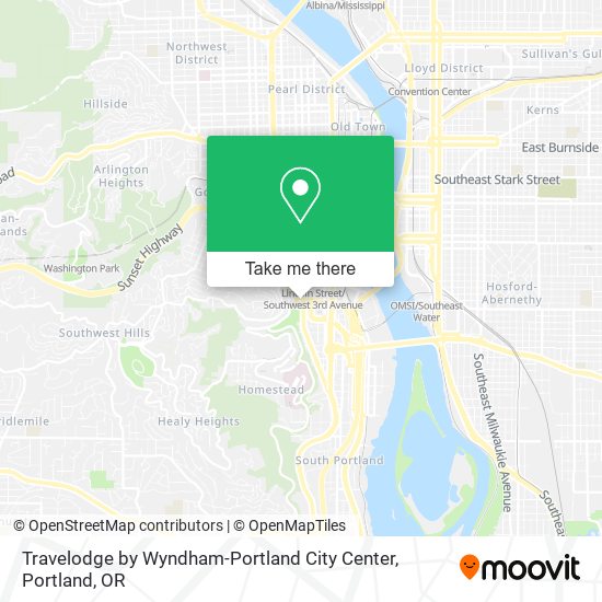 Mapa de Travelodge by Wyndham-Portland City Center