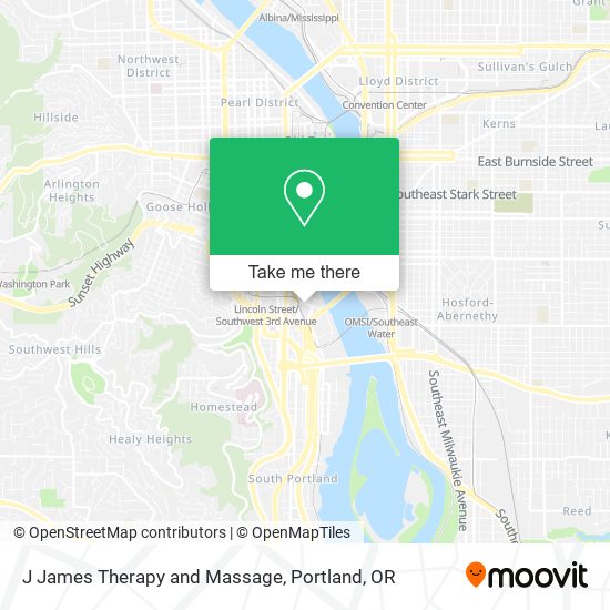 Mapa de J James Therapy and Massage