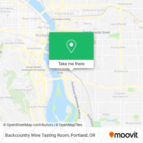 Backcountry Wine Tasting Room map