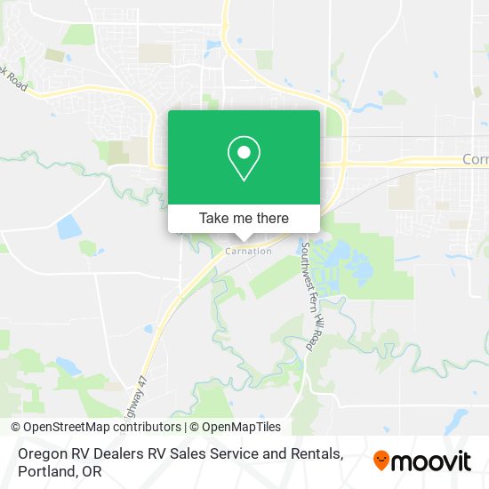Mapa de Oregon RV Dealers RV Sales Service and Rentals